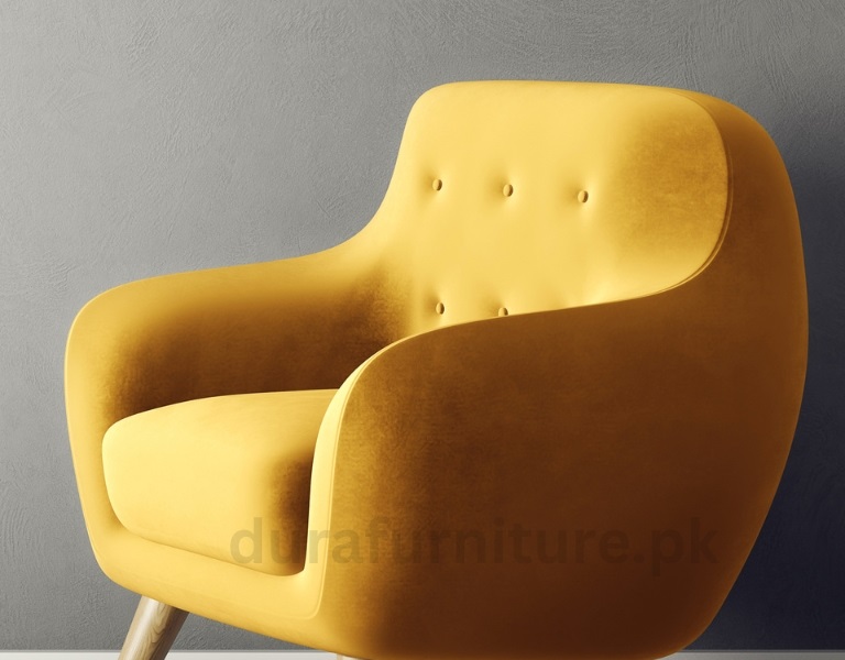 Golden Mustard Retro Armchair(Pair)