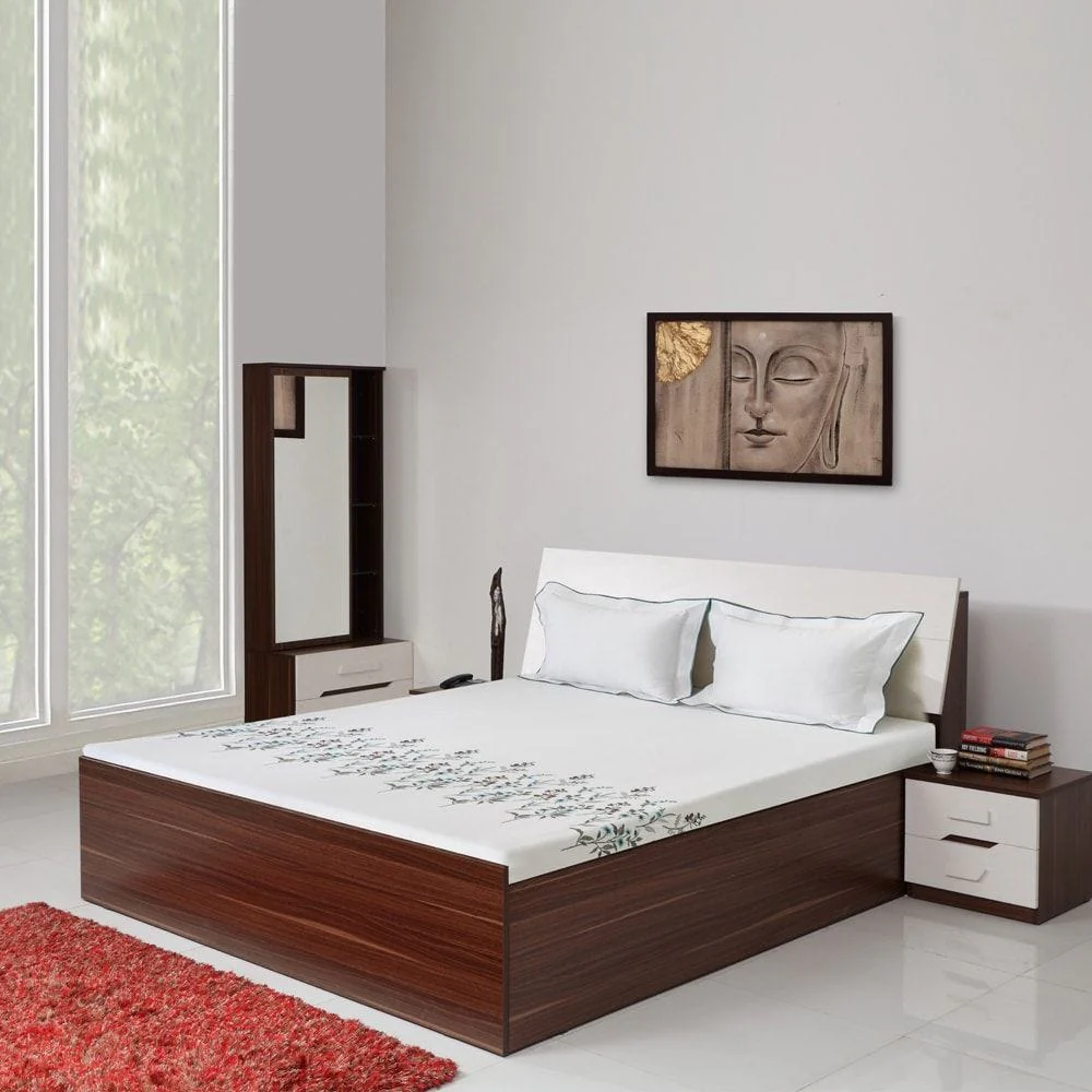 Contemporary White Accent Bed