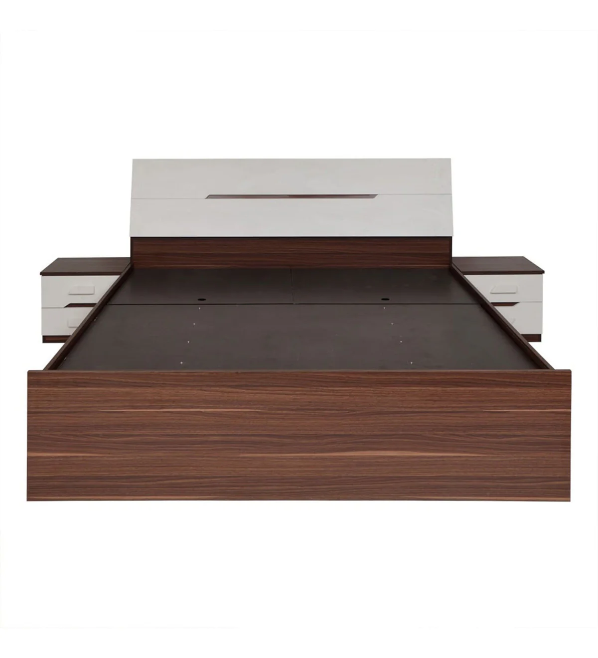 Contemporary White Accent Bed