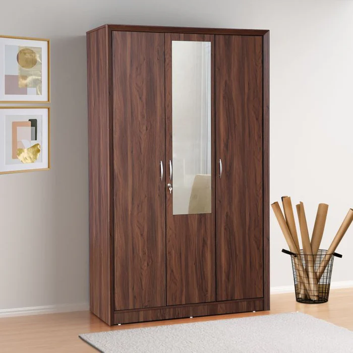Two-Door Multi-Utility Wardrobe with Drawer