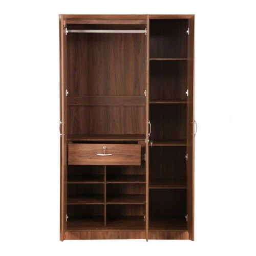 Two-Door Multi-Utility Wardrobe with Drawer